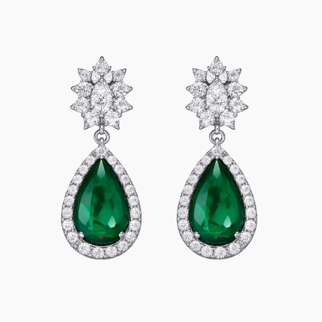 Emerald Drop Studs