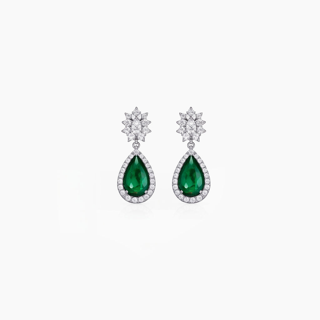 Emerald Drop Studs
